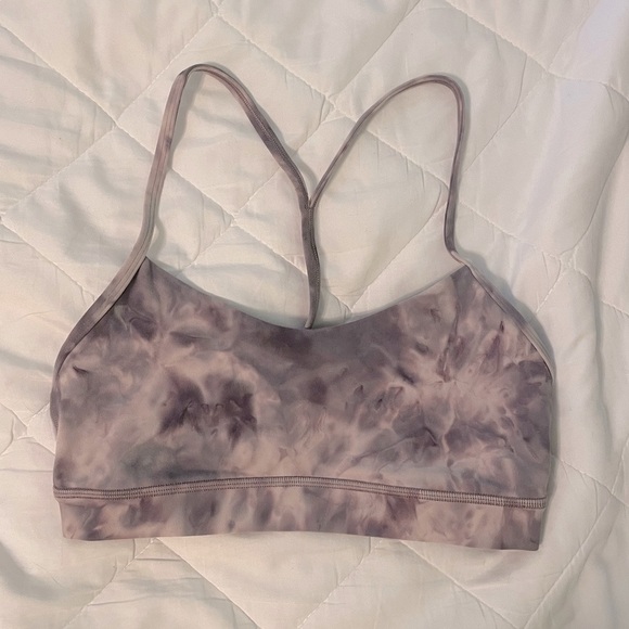 LULULEMON Diamond Dye Flow Y Bra Nulu Light Support B/C Cup - Picture 1 of 5